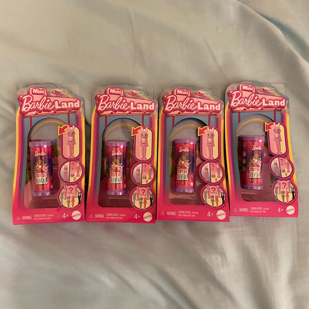 4 Series 1 Mini BarbieLand Cutie Reveal unopened dolls
